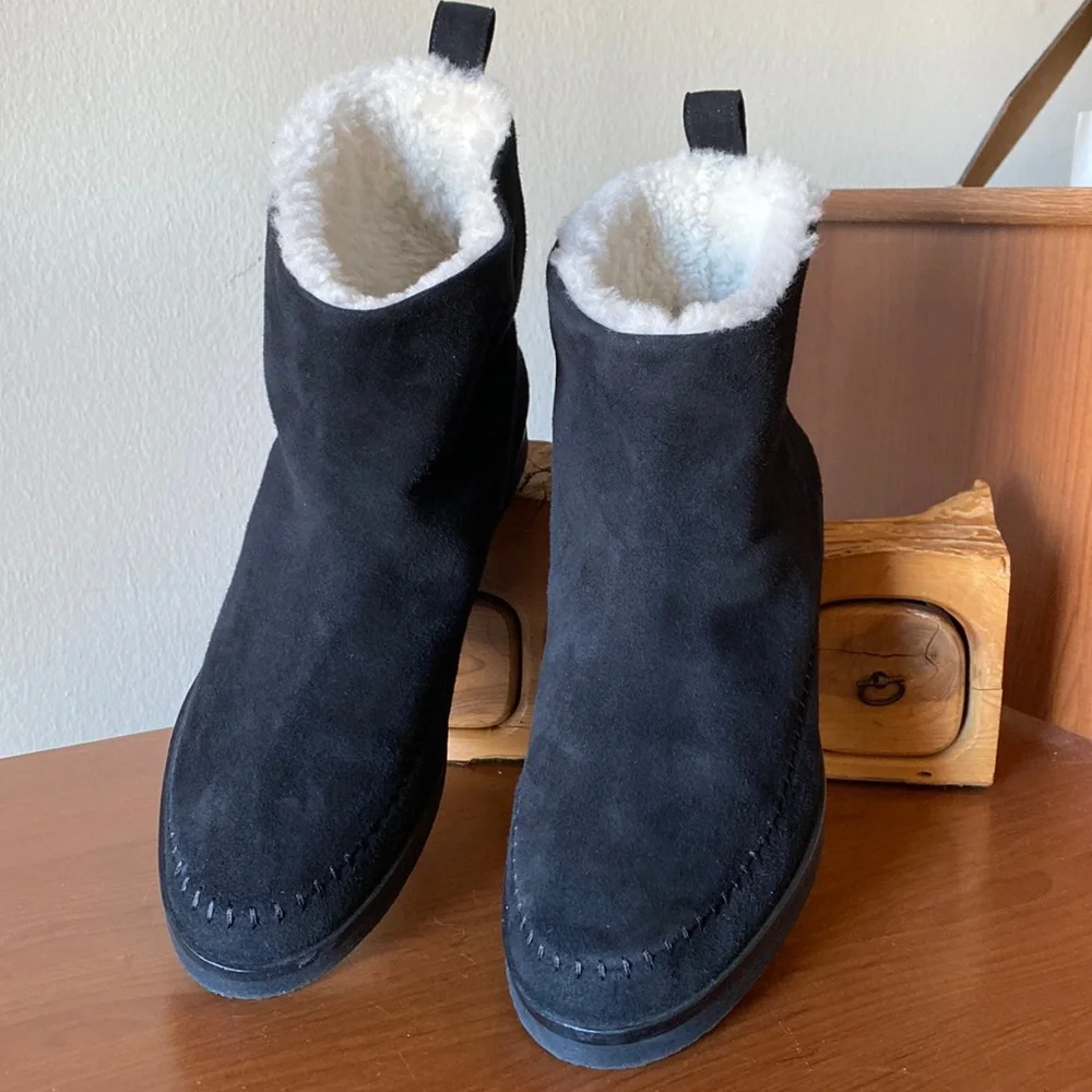 Jenni Kayne Shearling Sherpa Moc Boot. - Picture 1 of 9